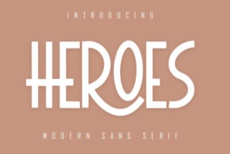 Heroes Font: Creative Web Design and Branding
