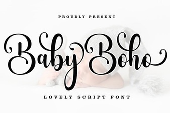 Fresh Baby Boho Fonts for Your Design Projects