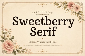 Sweetberry Serif: Elegance for Your Creative Projects