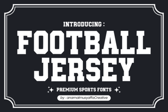 Designing Football Jersey Numbers & Fonts